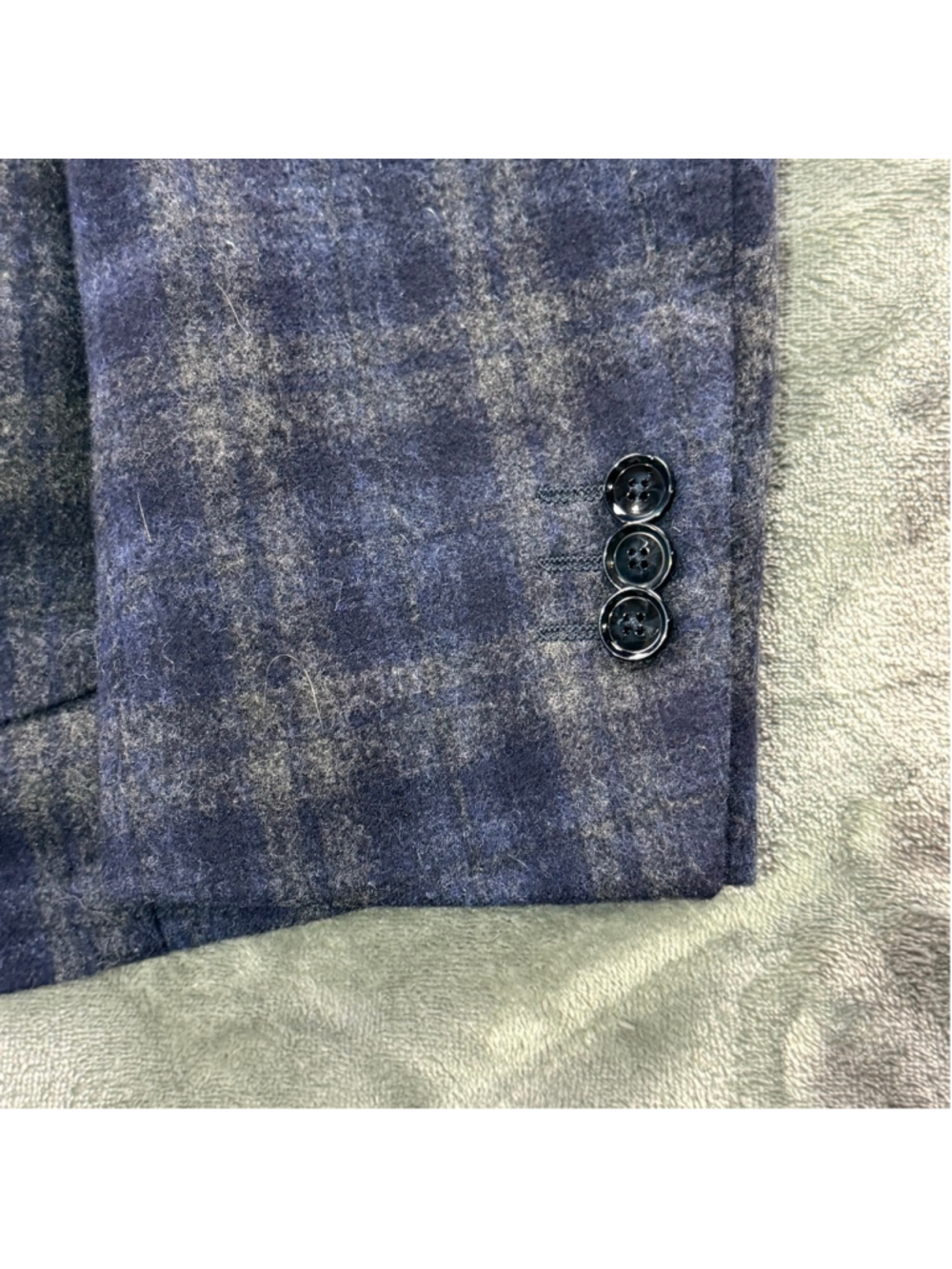 Patrick Assaraf Blazer Men 56R Wool Cashmere Plaid Sport Coat Quiet Luxury Italy - Picture 10 of 16